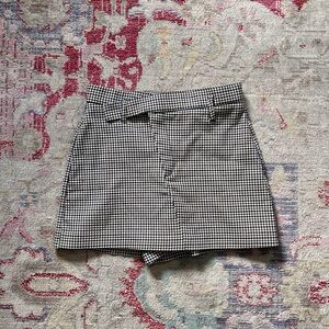 Zara houndstooth mini skort